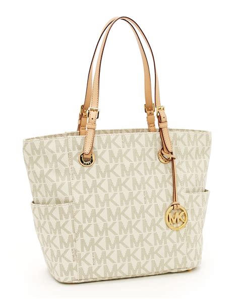 michael kors jet tote creme|Michael Kors jet set large.